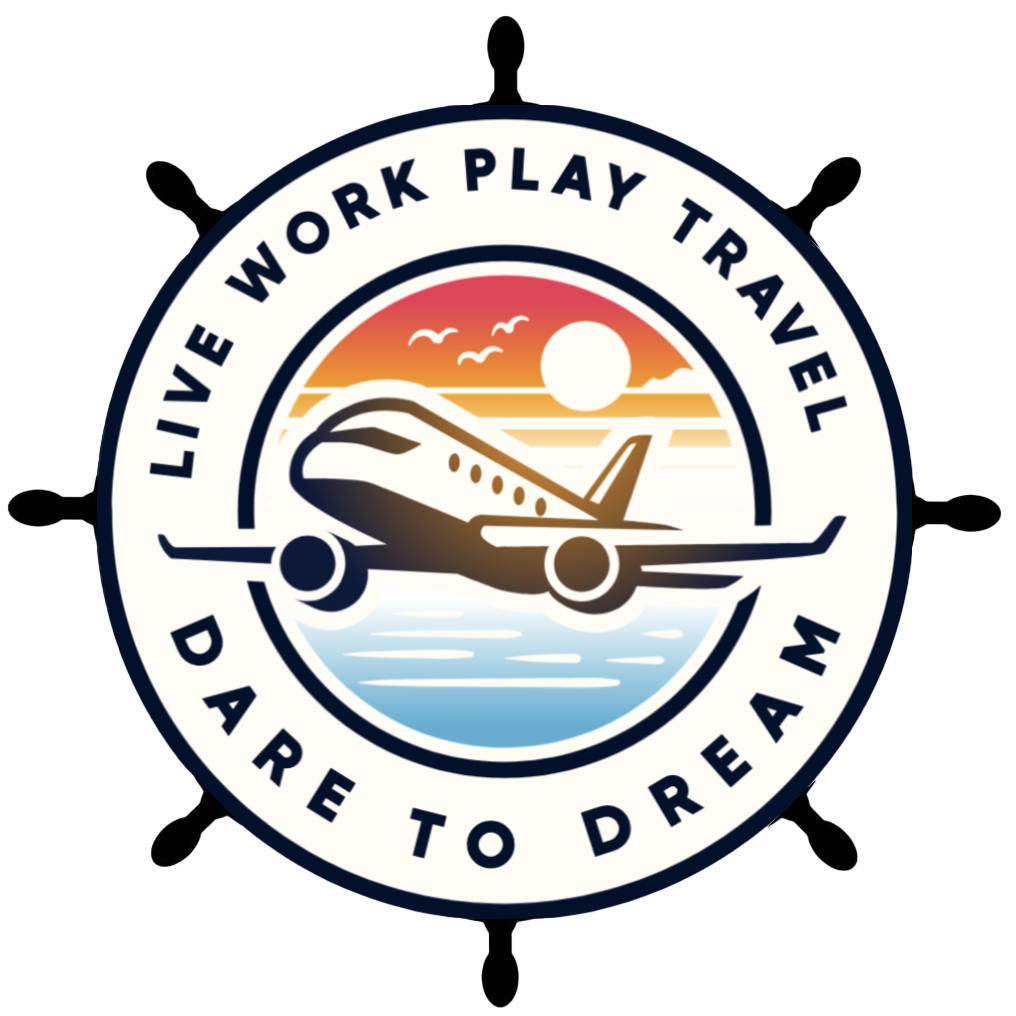 live work play travel logo